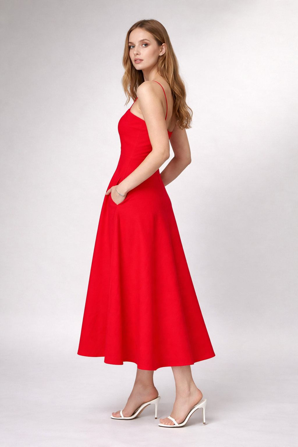 Scarlet Flow Flared Dress — alternate view